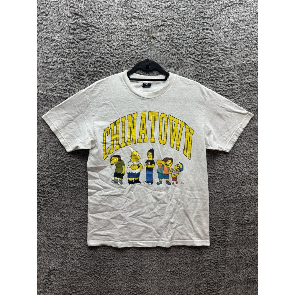 Chinatown Market X The Simpsons Ha Ha Arc T-Shirt Tee White‎ Mens Size S/M